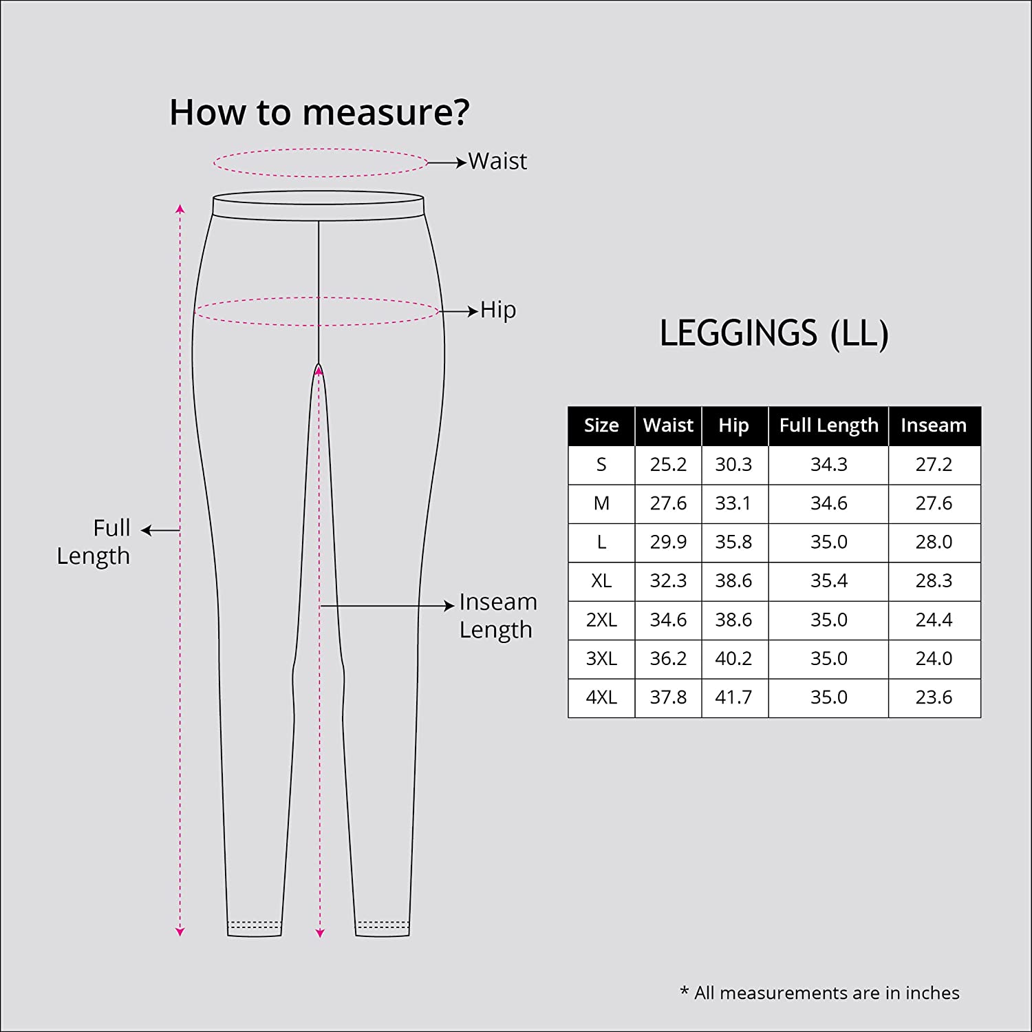 Discover more than 150 xl size leggings measurements best