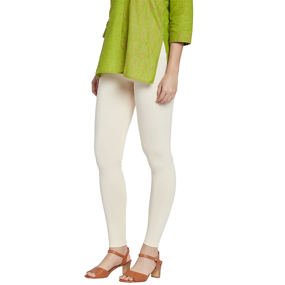 Ankle-Length Leggings Women & Girl Elasticated Soft Cotton White .Size XL &  XXL | eBay