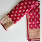 Banarasi Bridal Saree – Maroon Regal Grace