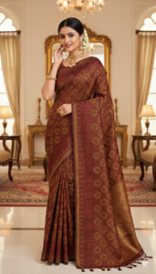 Elegant Stylish Cotton Saree- Juss Apparels