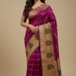 graceful handloom cotton saree-Juss Apparels