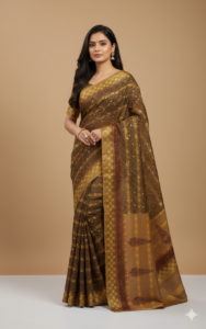 handcrafted pure cotton saree,Juss Apparels