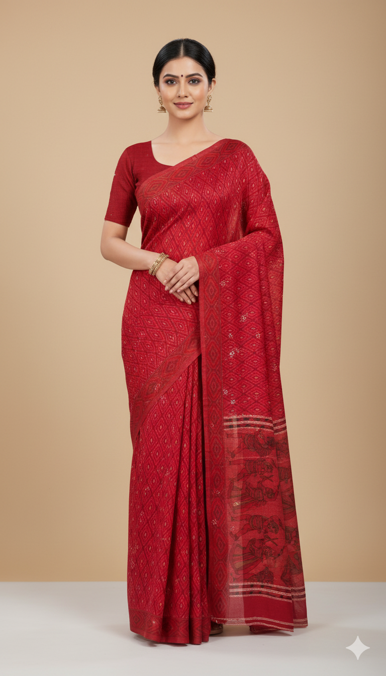 Comfortable Cotton Saree by Juss Apparels