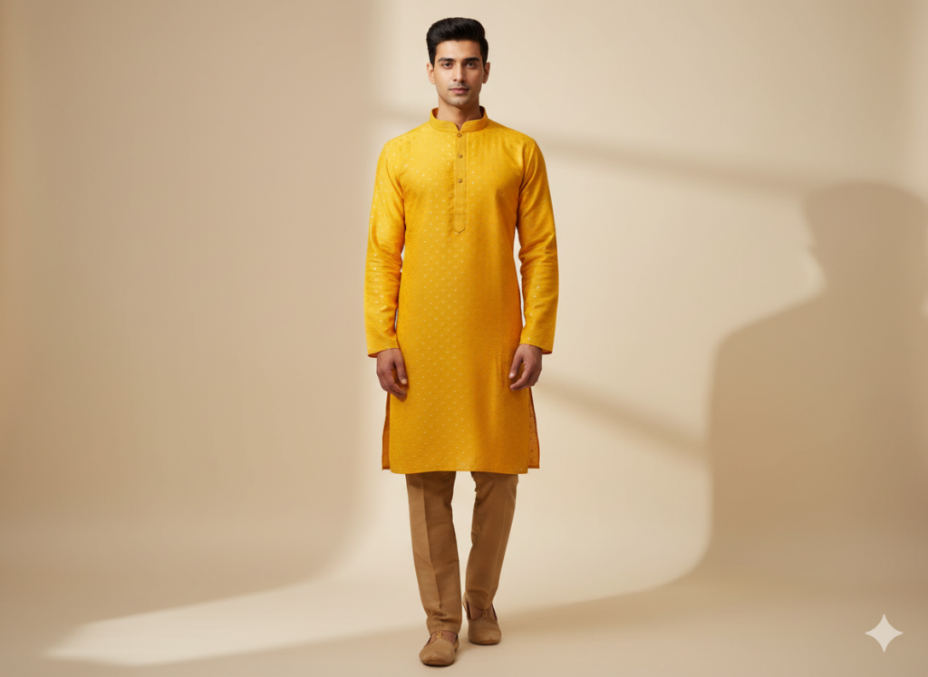 Stylish Men’s Cotton Kurta  | Festive Look