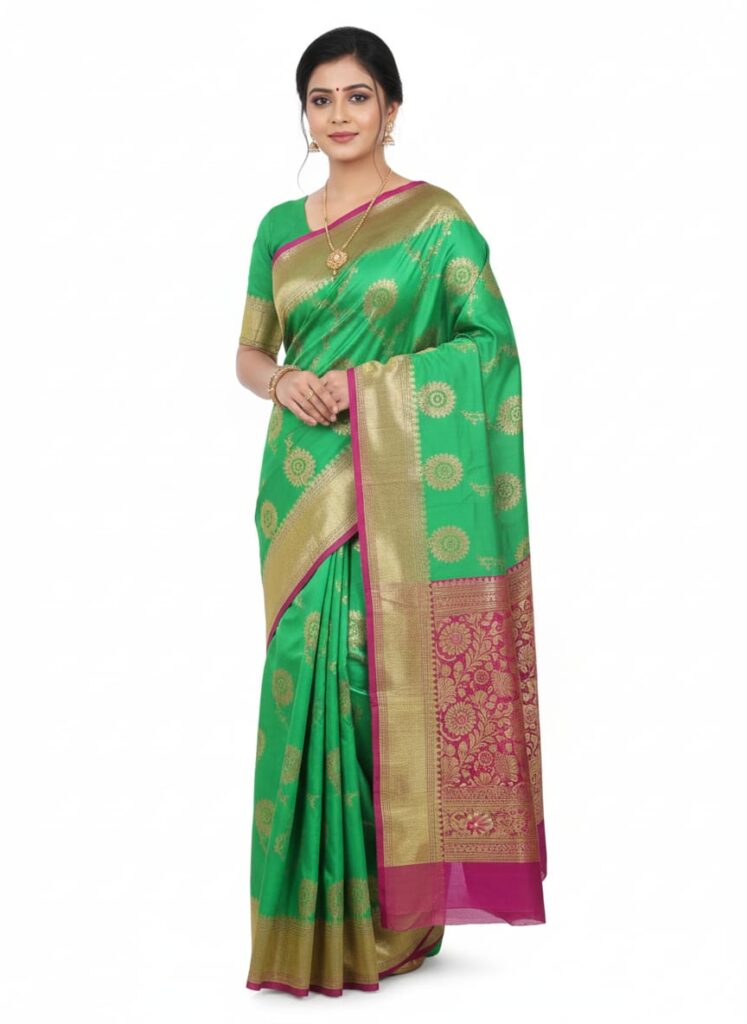 Banarasi Bridal Saree Premium Silk - JBBS39