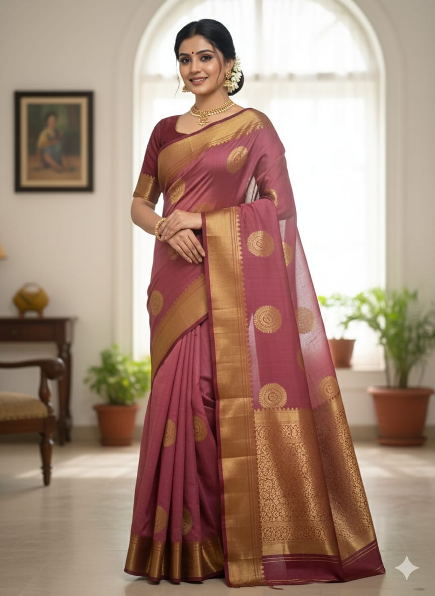 Elegant Bangalore Silk Saree – Juss Apparels