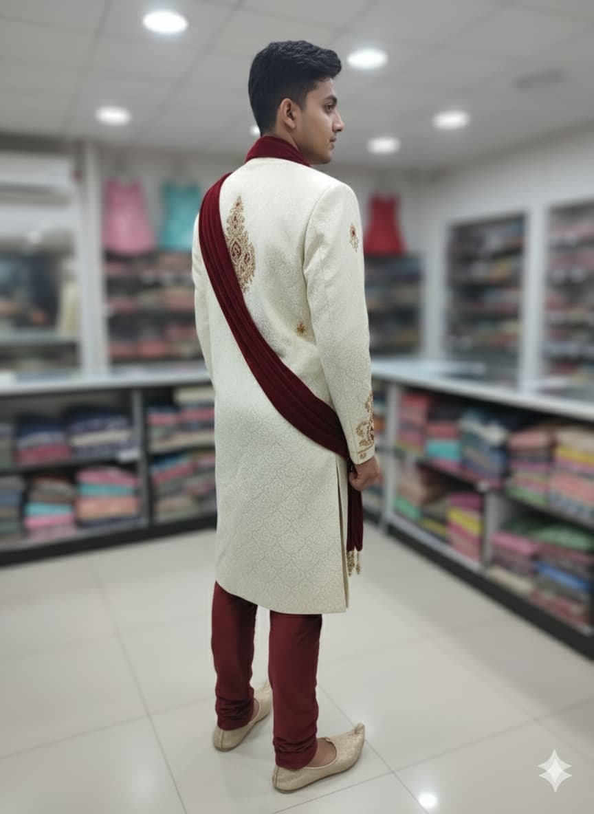 Men's Sherwani Premium Wedding- Juss Apparel