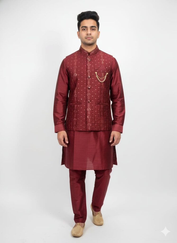 Premium Men’s Waist Coat for Weddings