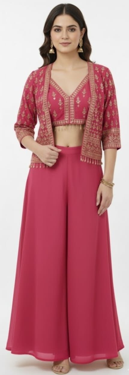 PLAZO SET JPJS73 | Juss Apparels Official