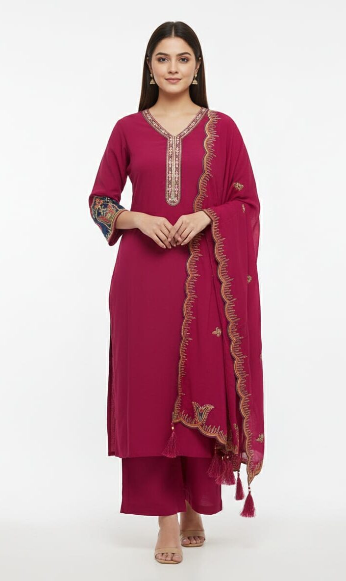 plazzo set women stylish kurti ethnic wear