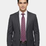 Premium Red Patterned Men’s Tie – Stylish Formal Neck Tie for Office, Wedding & Business Wear | Juss Apparels (JTIE5)