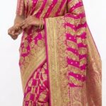 Premium Rani Pink Banarasi Bridal Saree with Rich Gold Zari Weaving | Wedding & Festive Wear | JBBS51