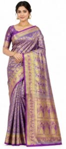 ETHNIC WEAR WOMEN'S BANGALORE SILK SAREE