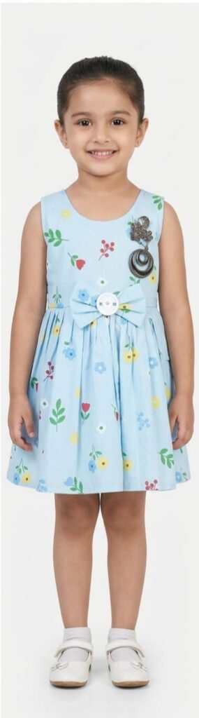 KIDS FROCK(JAKFRG5) GIRLS COTTON FROCK