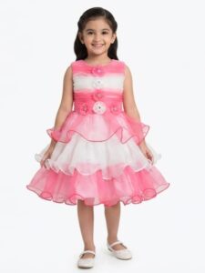 Kids girls frock(JAKFRG36) Kids girls party wear frock