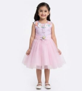 KIDS FROCK (JAKFRG2) KIDS FROCK NET FABRIC