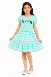 GIRLS SKIRT SET (JAKSKRT9)PREMIUM COLLETION IN OUR JUSS APPARELS