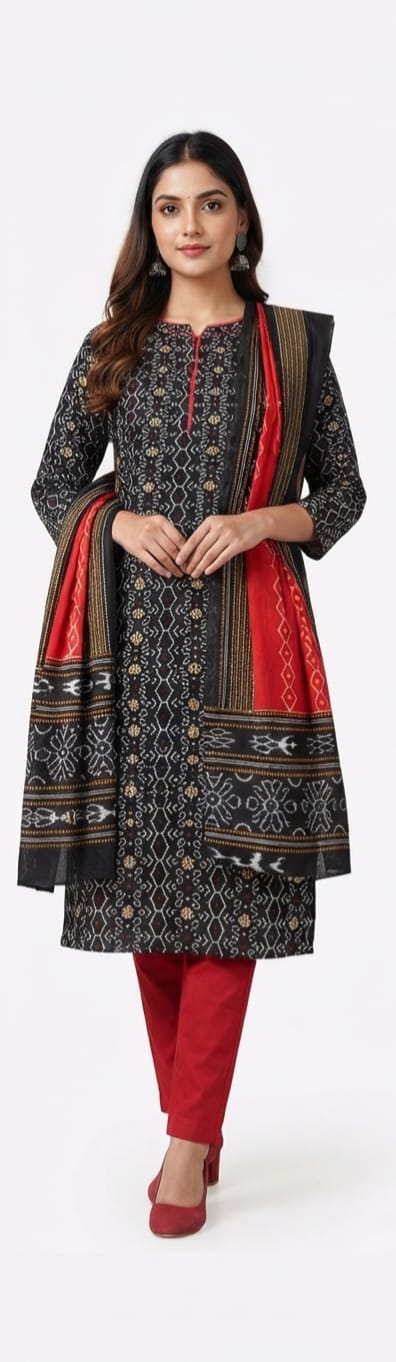 TRADITIONAL ETHNIC WEAR KURTI SET PARTY AND WEDDING WEAR (JKS818)
