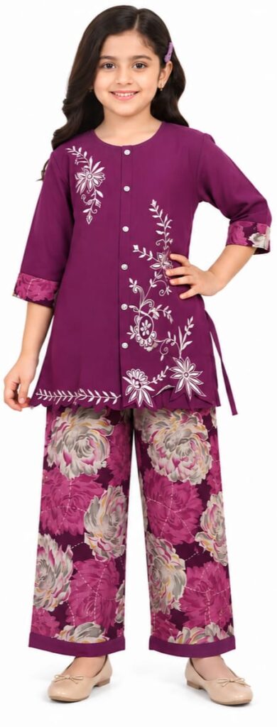 ETHNIC WEAR KIDS KURTI SET (JKDSKS54)