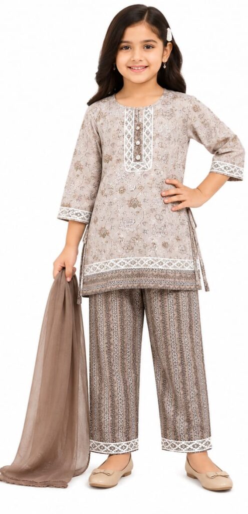 ETHNIC AND TRADITIONAL WEAR KIDS KURTI SET (JKDSKS12)