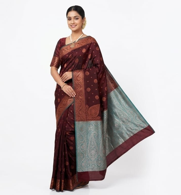 BANGALORE SILK SAREE ELEGANCE TRADITONAL THNIC WEAR (JBS100)