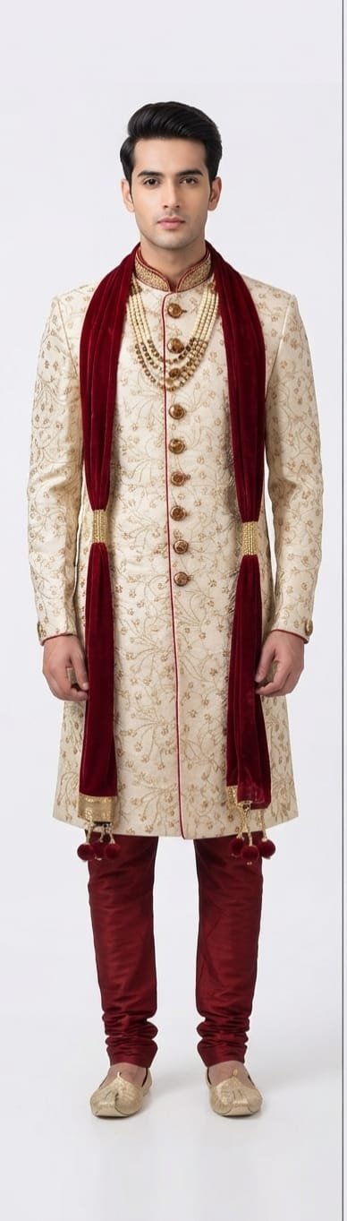 SHERWANI ELEGANCE ETHNIC WEDDING WEAR (JSRN3)